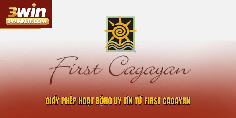 Giấy phép hoạt động uy tín từ First Cagayan